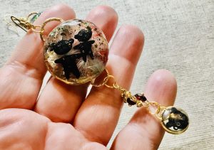 Teddy bear earrings,unique handmade jewelry gifts