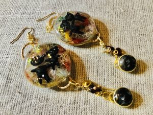 Teddy bear earrings,unique handmade jewelry gifts
