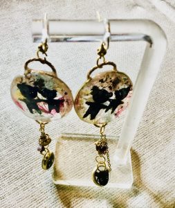Teddy bear earrings,unique handmade jewelry gifts