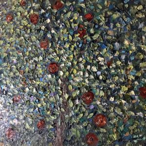 Apple tree original oil painting 