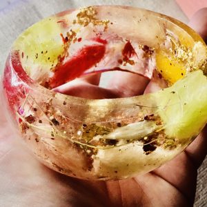 Colourful grass bangle