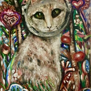 Lucy gardens original mix media artwork