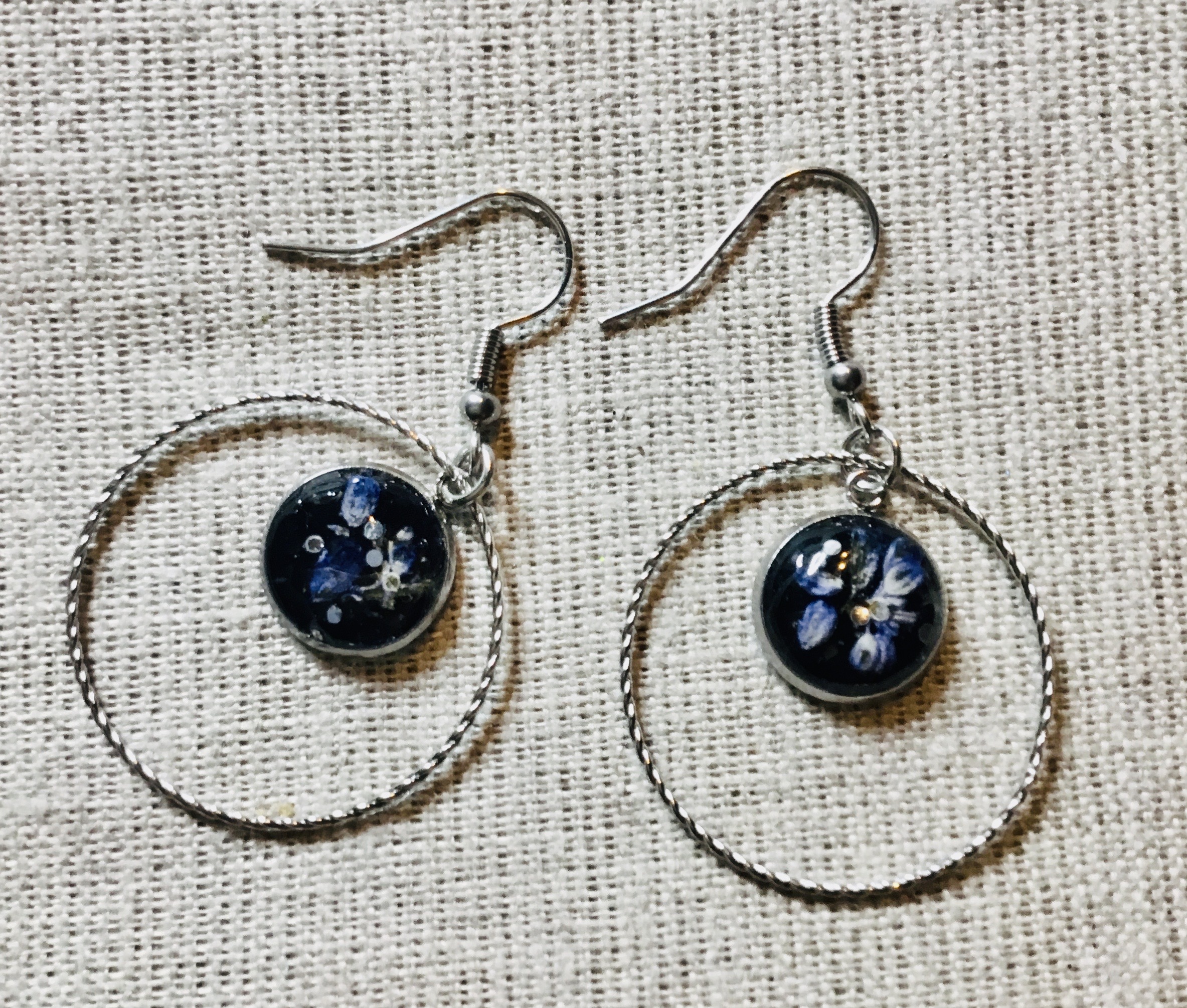Sage flowers jewelry set