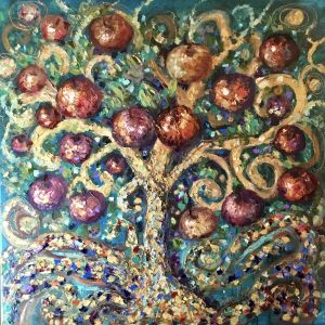 Apple tree original painting