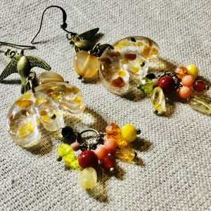 Flying Birds Long Drop Earrings – Natural Elegance in Every Detail