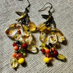 Flying Birds Long Drop Earrings – Natural Elegance in Every Detail