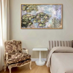 Whispers of Waterlilies – Original Impasto Oil Painting