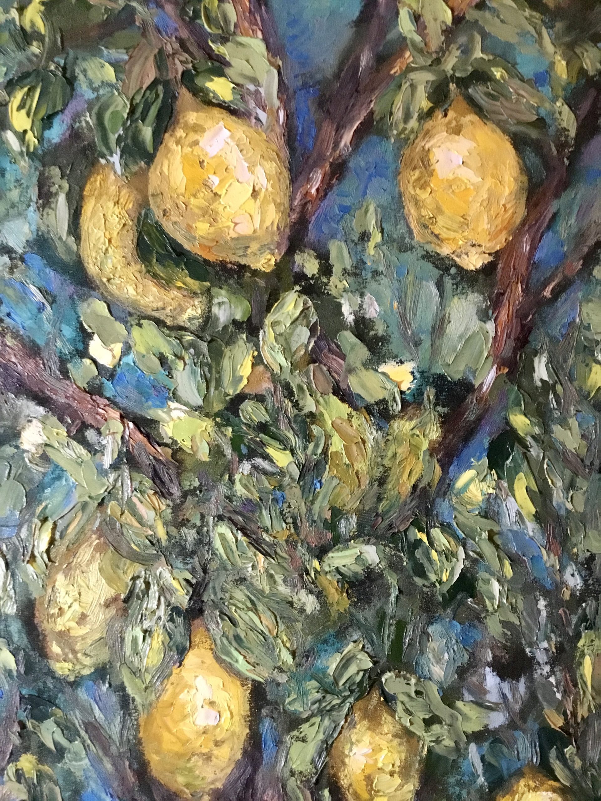 Lemon Tree Original Oil Painting