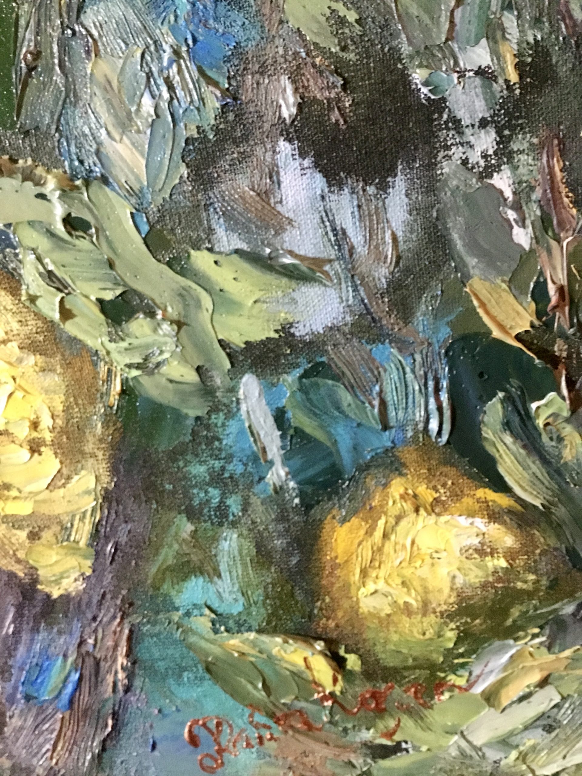 Lemon Tree Original Oil Painting