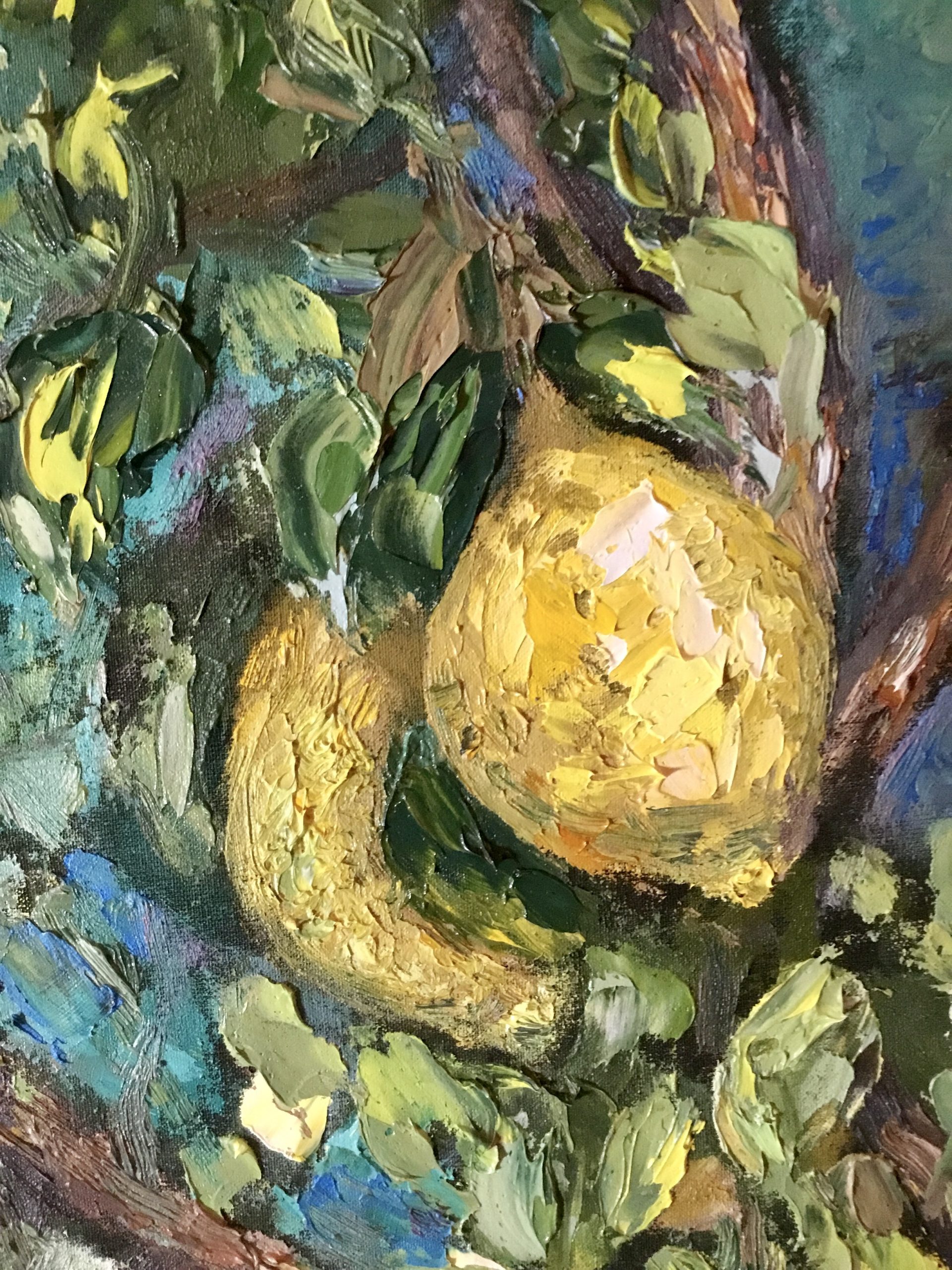 Lemon Tree Original Oil Painting