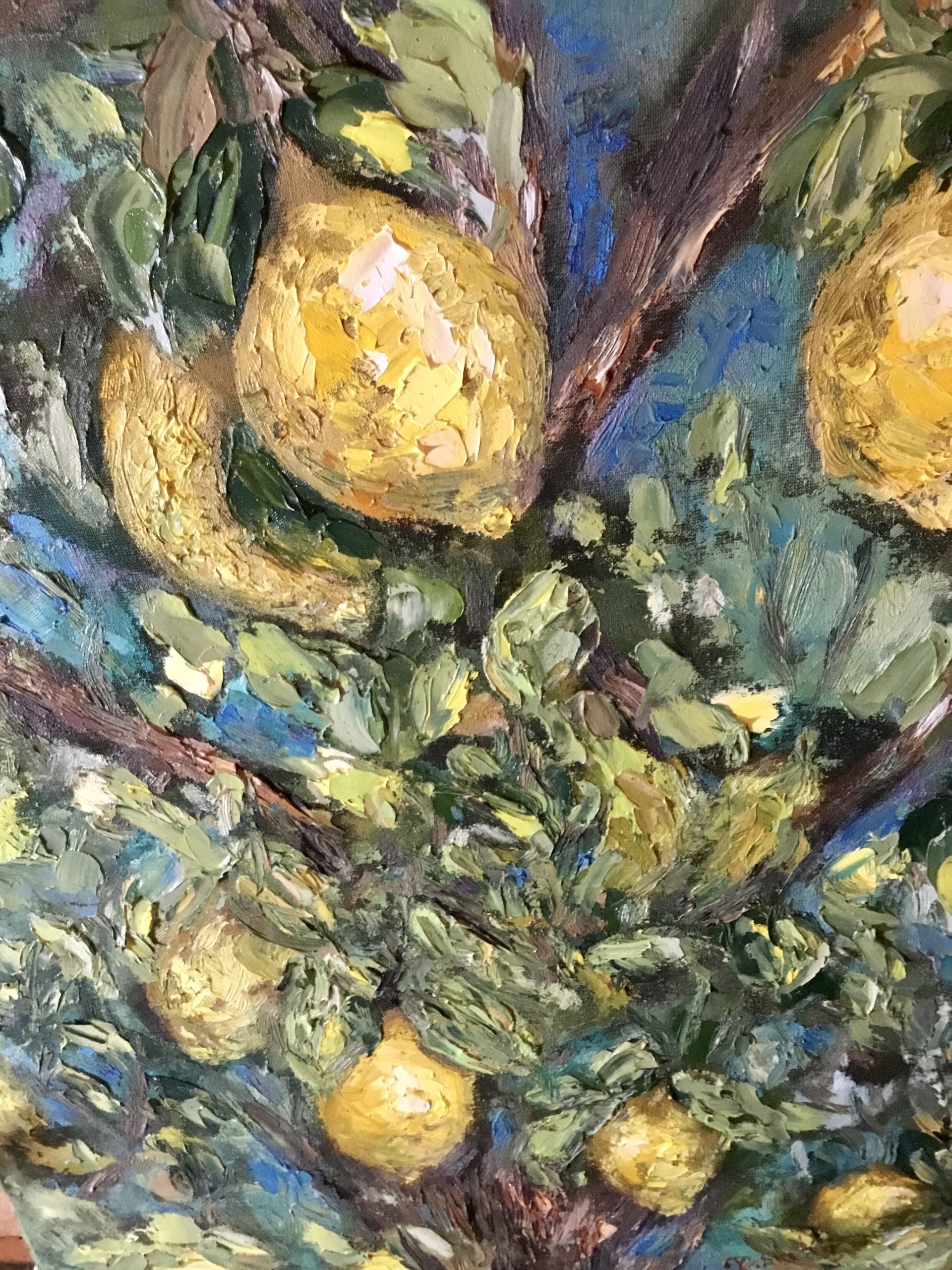 Lemon Tree Original Oil Painting
