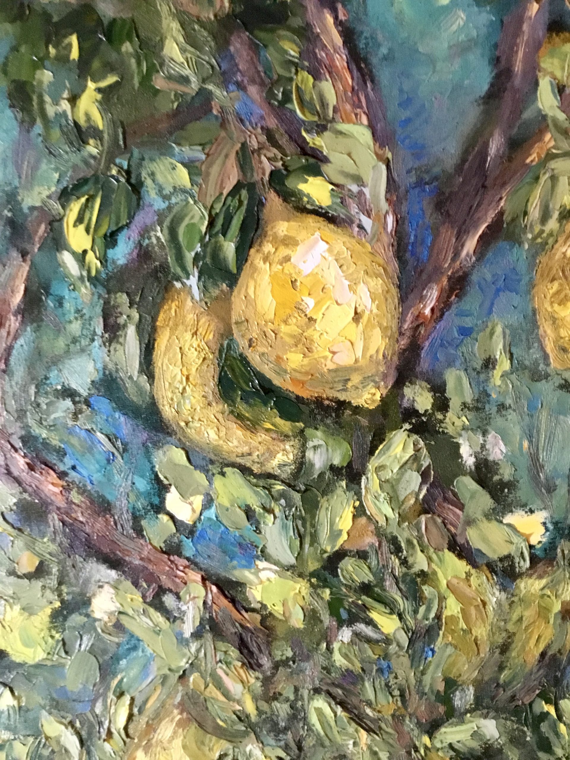 Lemon Tree Original Oil Painting