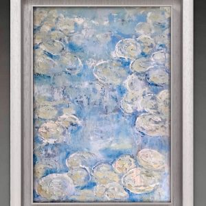 “Lily Drift” – Original Impressionist Oil Painting on Canvas