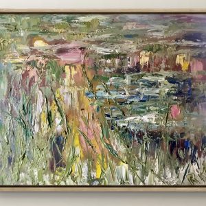 Pond Symphony" – Abstract Oil Painting on Canvas