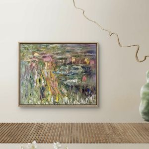 Pond Symphony" – Abstract Oil Painting on Canvas