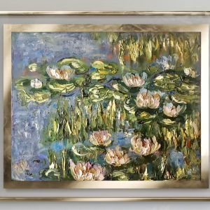 Eternal Bloom Pond | Monet-Inspired Water Lilies Painting