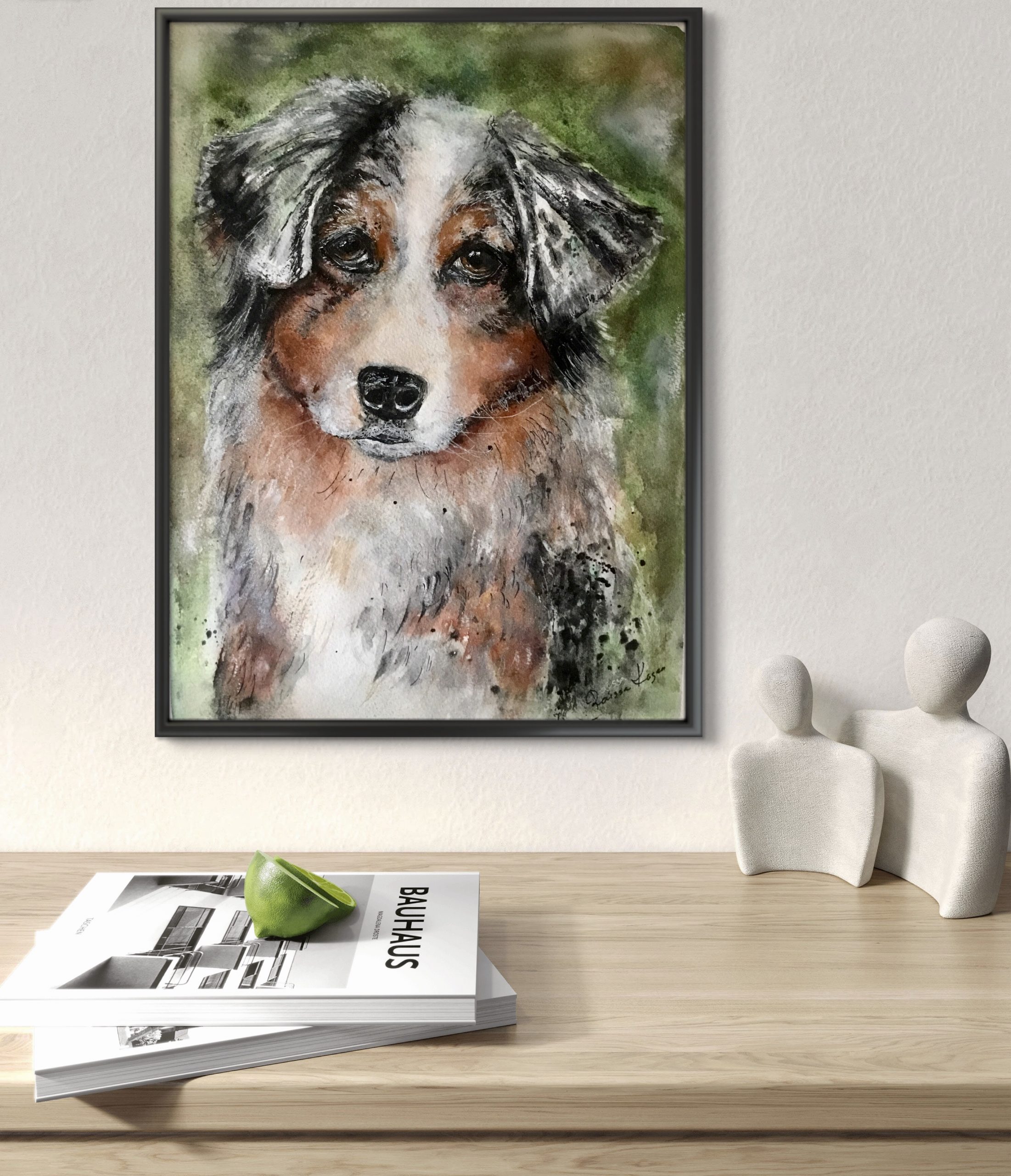 Pawtraits of Love – Custom Watercolor Pet Portraits from Photo – Handpainted Pet Art on Paper – Personalized Dog, Cat, or Animal Painting.