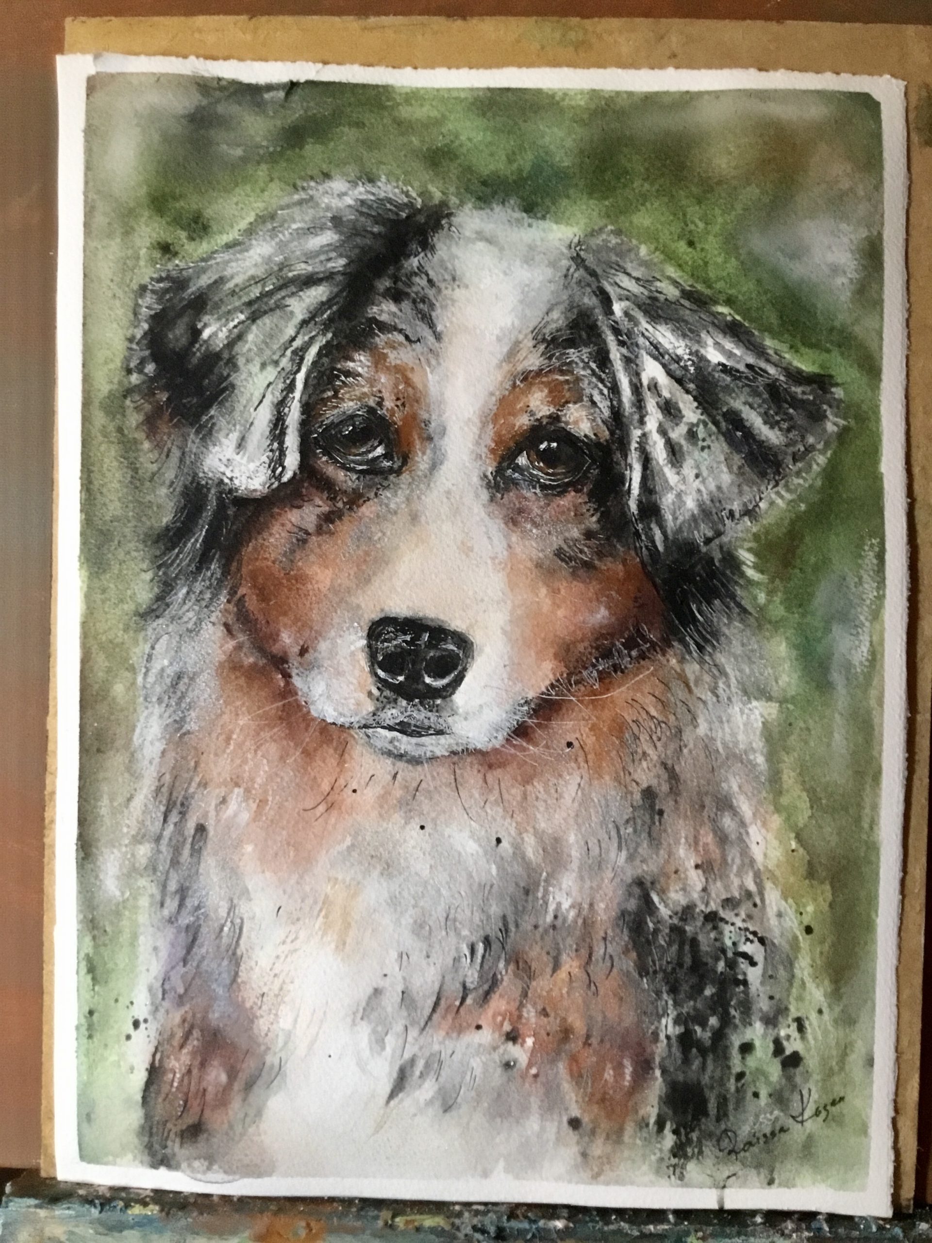 Pawtraits of Love – Custom Watercolor Pet Portraits from Photo – Handpainted Pet Art on Paper – Personalized Dog, Cat, or Animal Painting.