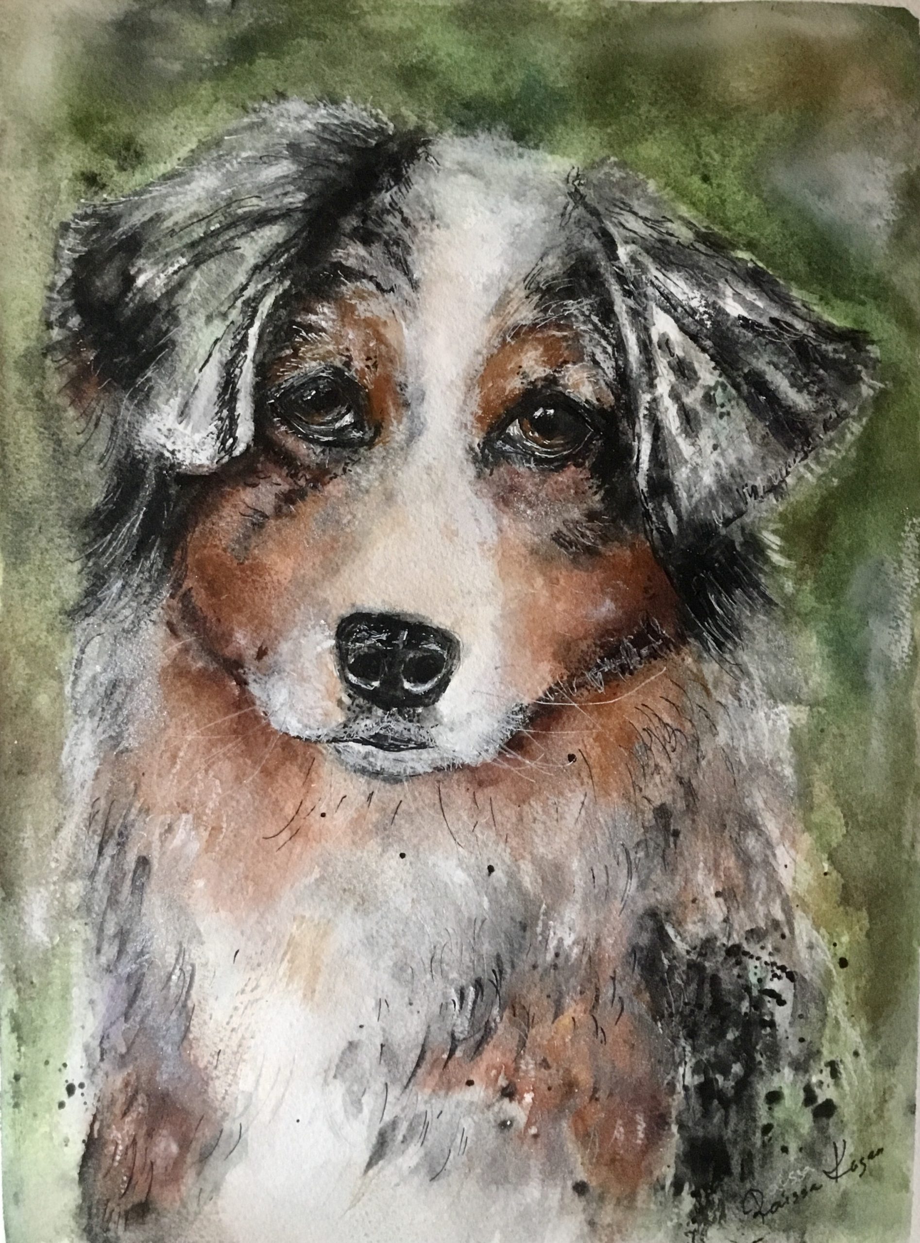 Pawtraits of Love – Custom Watercolor Pet Portraits from Photo – Handpainted Pet Art on Paper – Personalized Dog, Cat, or Animal Painting.