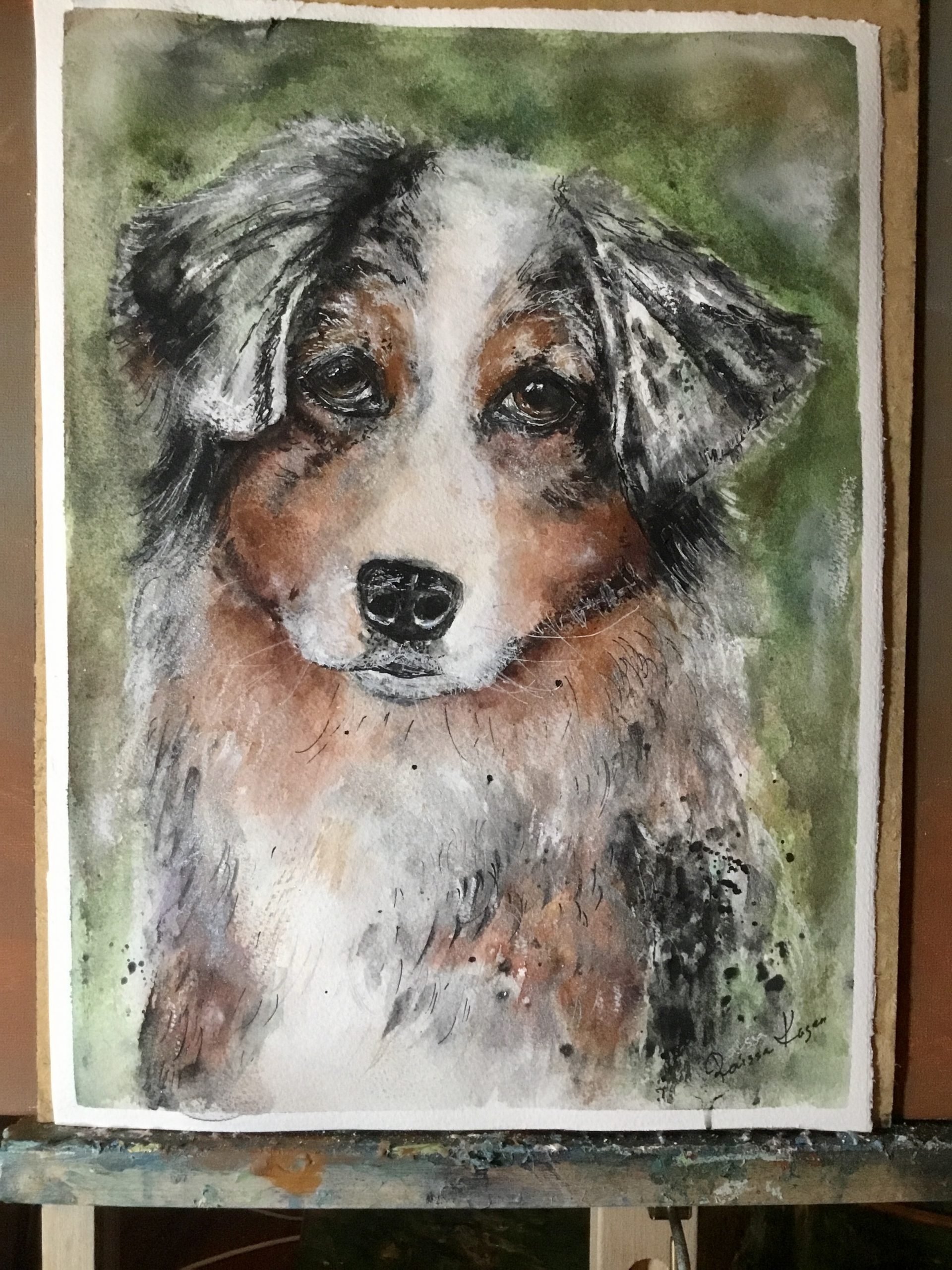 Pawtraits of Love – Custom Watercolor Pet Portraits from Photo – Handpainted Pet Art on Paper – Personalized Dog, Cat, or Animal Painting.
