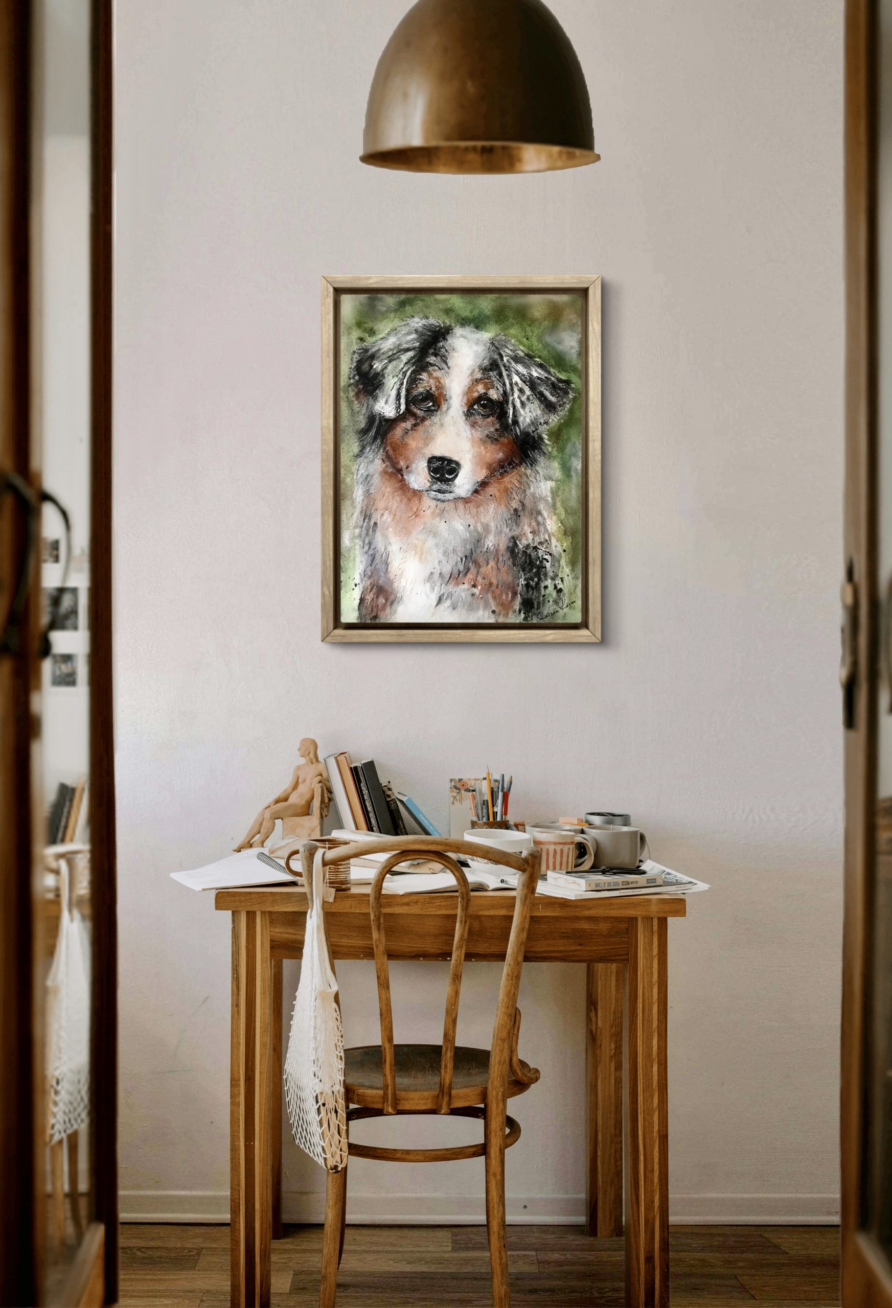 Pawtraits of Love – Custom Watercolor Pet Portraits from Photo – Handpainted Pet Art on Paper – Personalized Dog, Cat, or Animal Painting.
