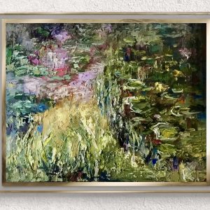 Impressionist Painting, Original Oil Painting, Textured Impasto Art, Water Garden Artwork, Floral Landscape Painting, Serene Nature Canvas, Reflections in Water, Lily Pond Painting, Handmade Canvas Art, 40x50 cm Painting, Atmospheric Landscape, Nature Inspired Art, Dreamlike Impressionism, Modern Wall Art, Classic Home Decor, Statement Artwork, Garden Oil Painting, Tranquil Wall Decor, Contemporary Impressionist, One-of-a-Kind Artwork, Collector Art Piece, Colorful Nature Canvas, Soft Pastel Landscape, Elegant Wall Art, Artistic Gift Idea, Meditation Wall Art, Luxury Home Decoration, Scenic Water Reflection, Original Handmade Painting, Timeless Impressionist Art
