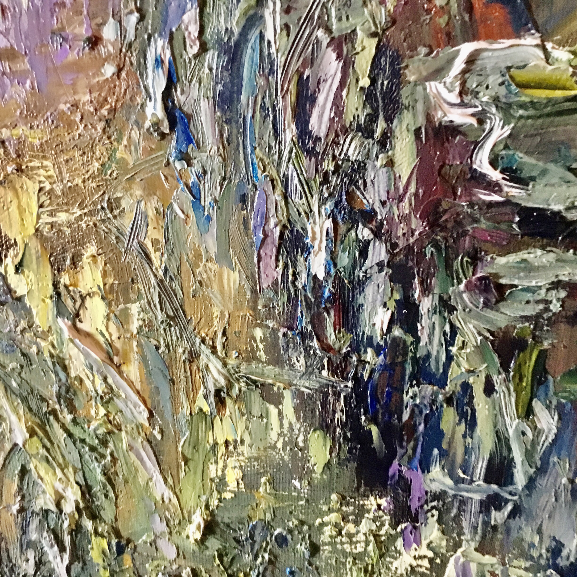 The Hidden Water Garden – Impressionist Canvas Painting (40x50 cm)