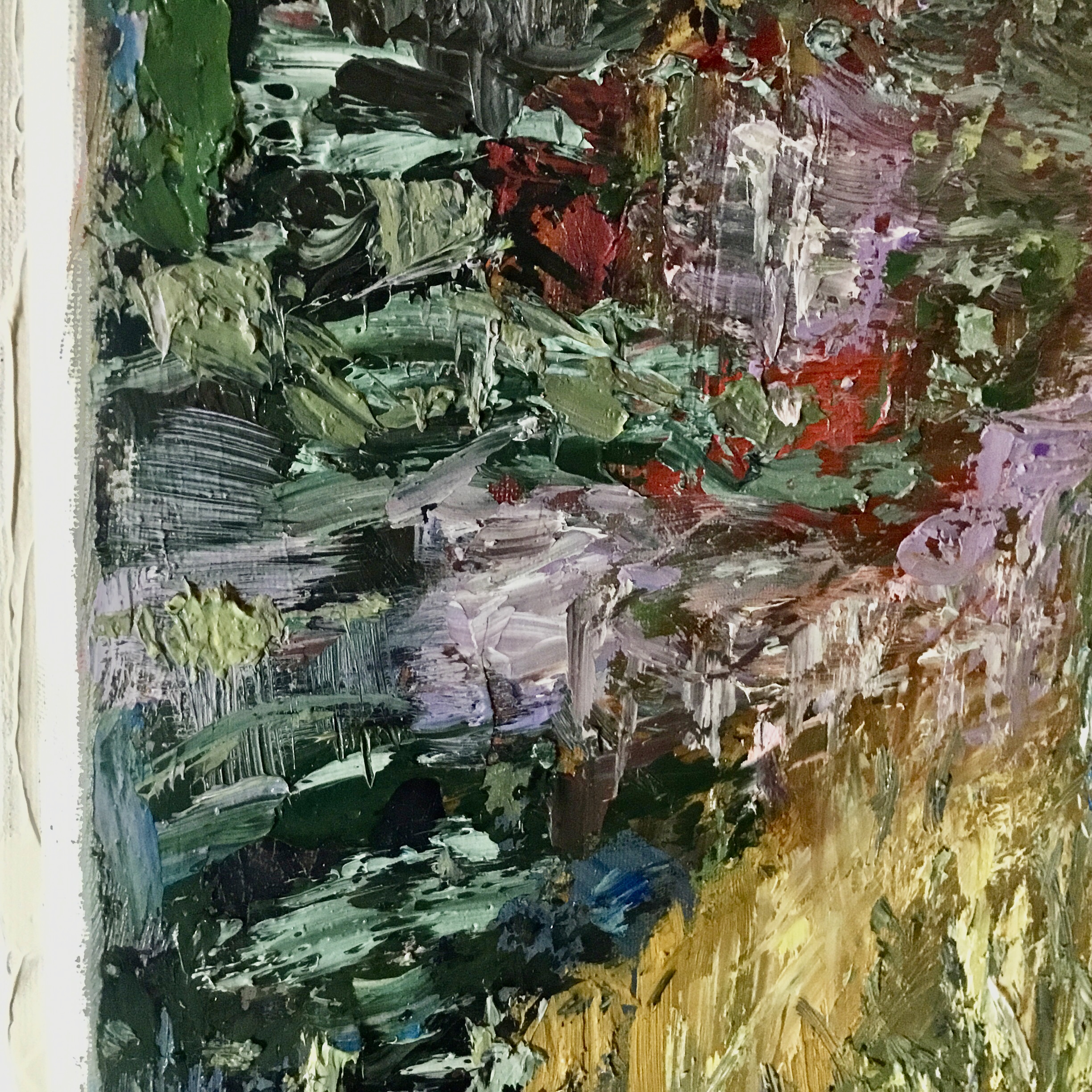 The Hidden Water Garden – Impressionist Canvas Painting (40x50 cm)