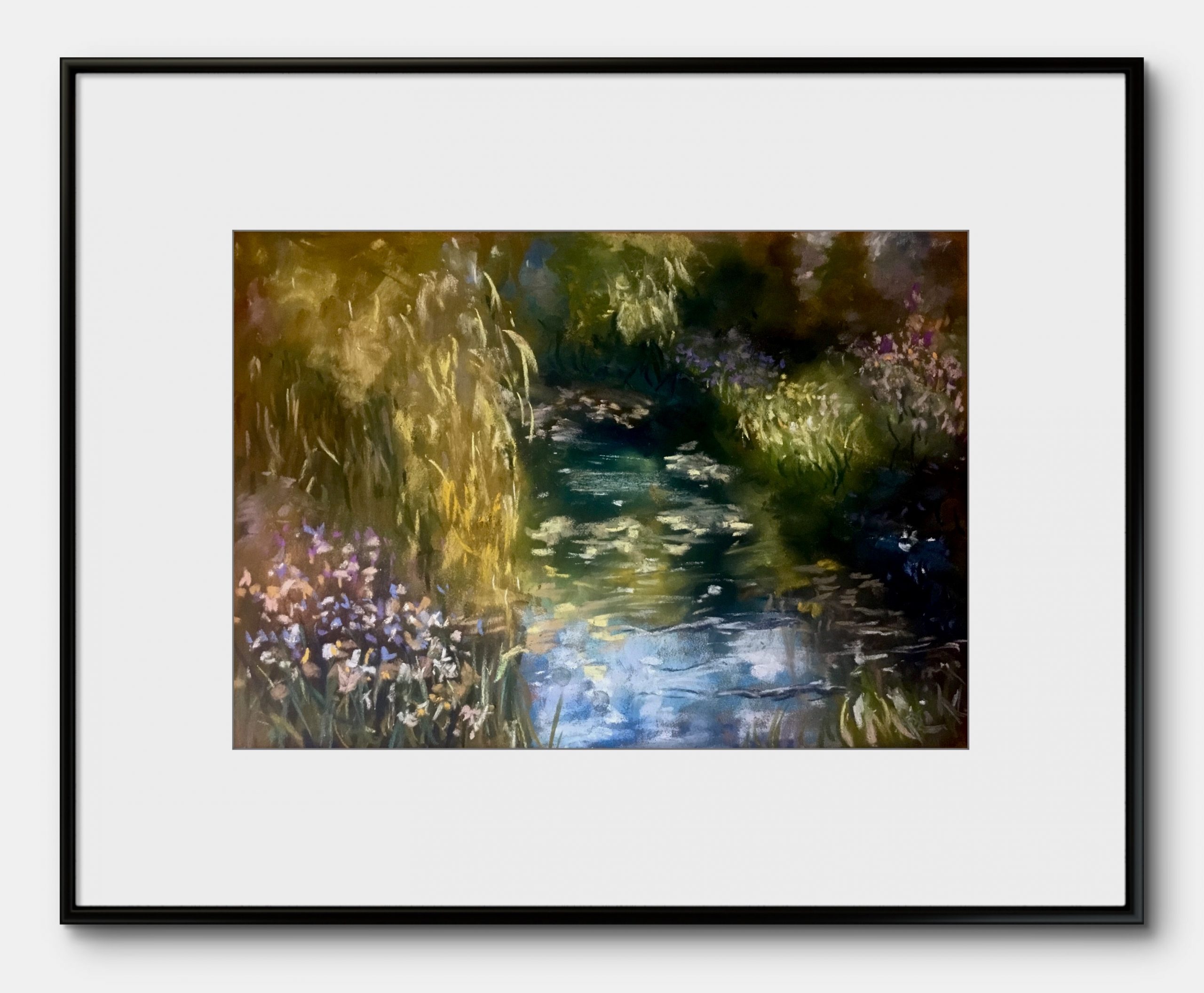 Whispers of a Hidden Stream – Original Soft Pastel Landscape Paintin