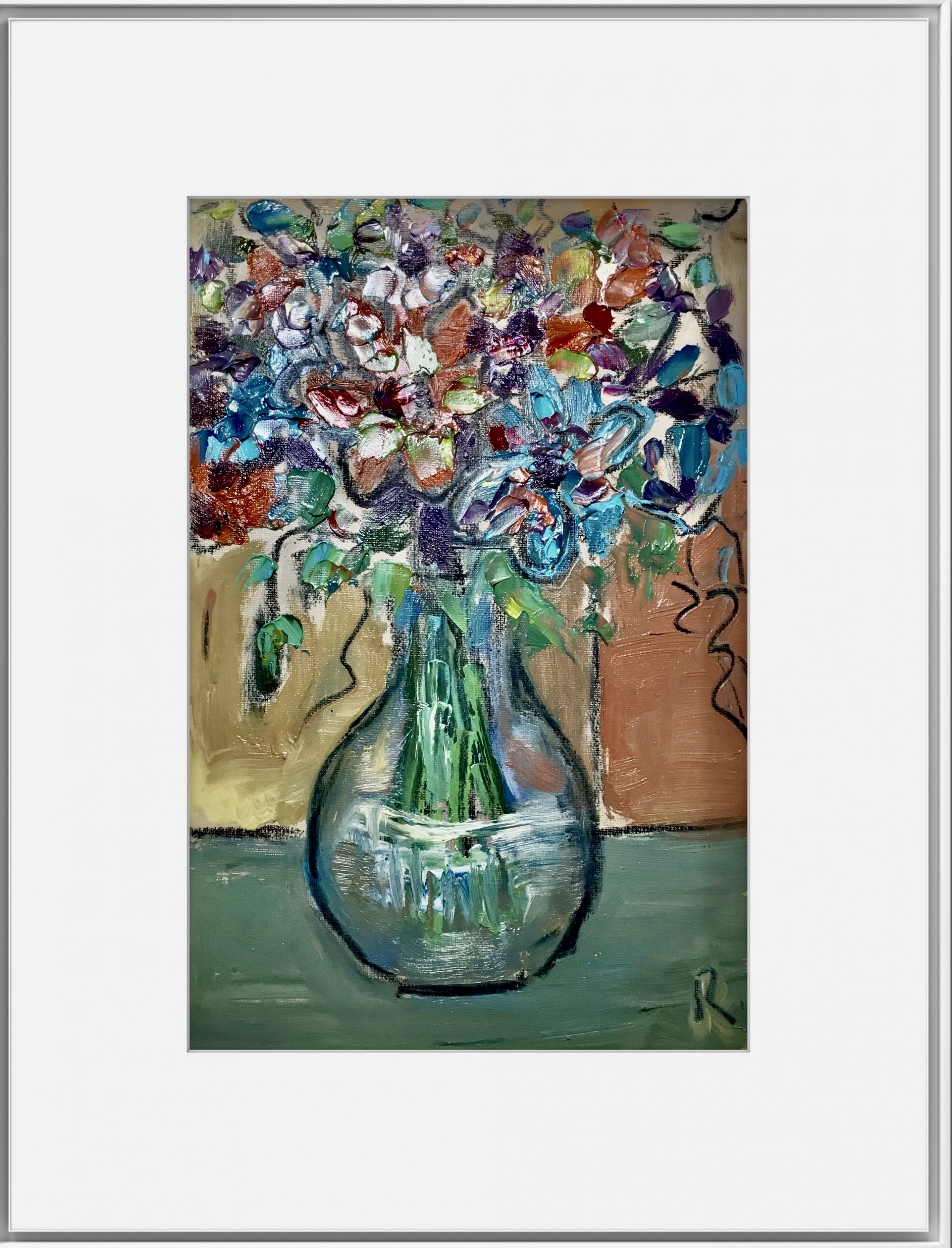 Garden Echoes – Diptych Original oil painting