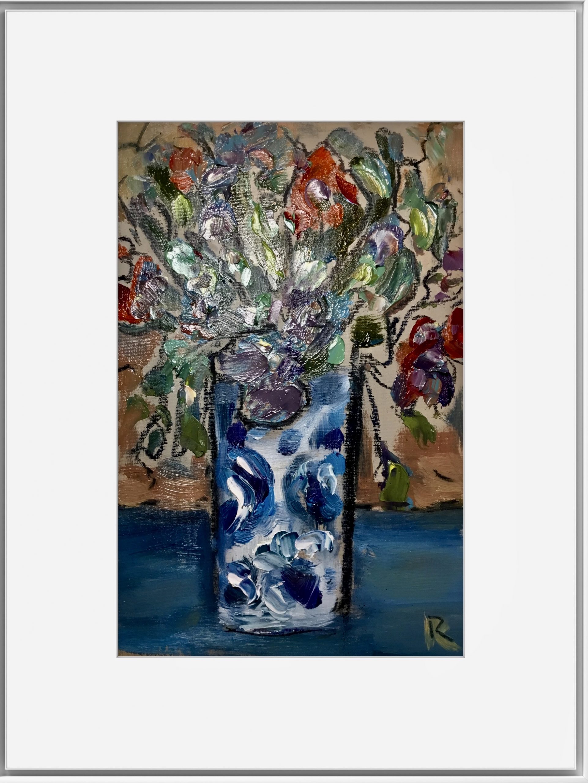 Garden Echoes – Diptych Original oil painting