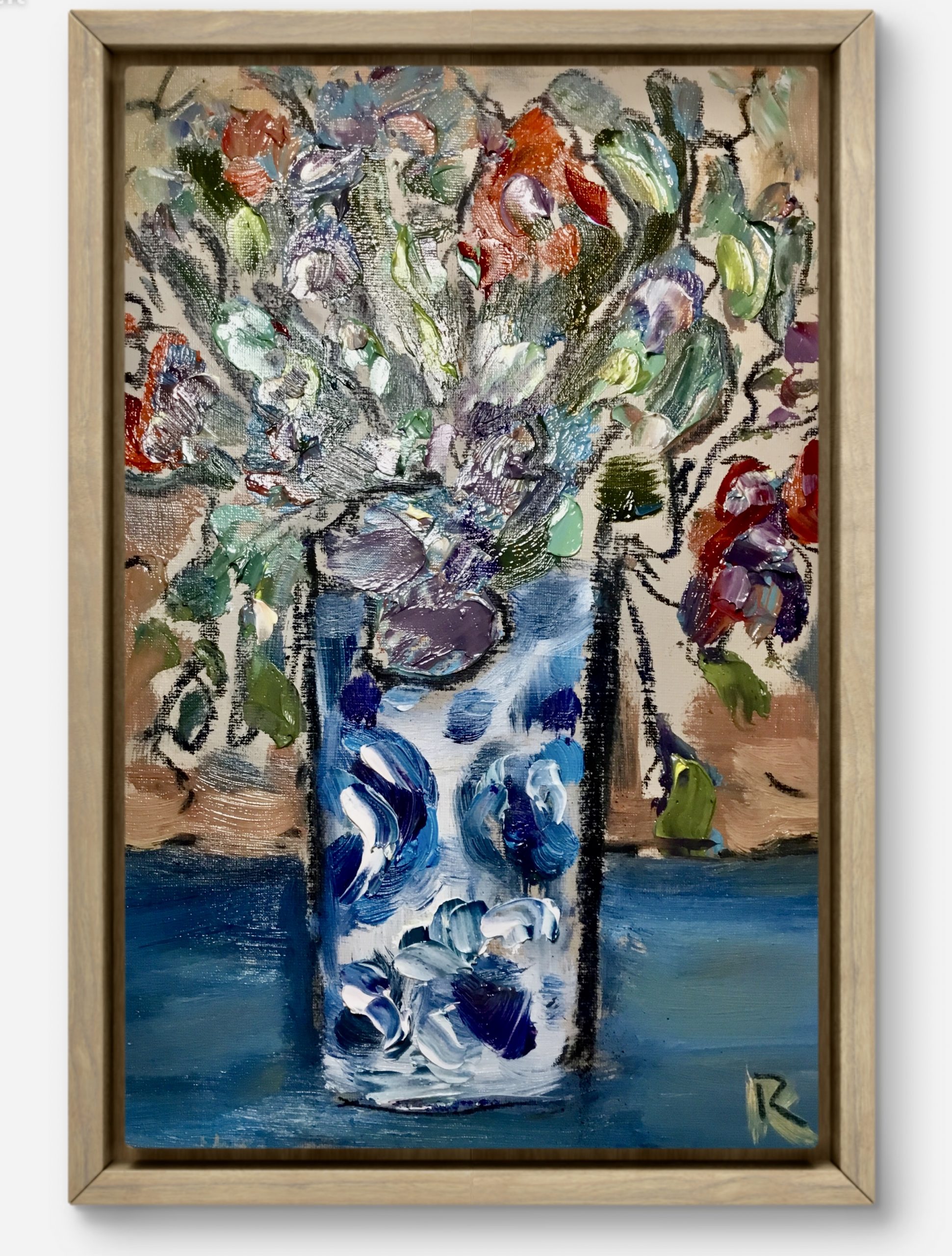 Garden Echoes – Diptych Original oil painting