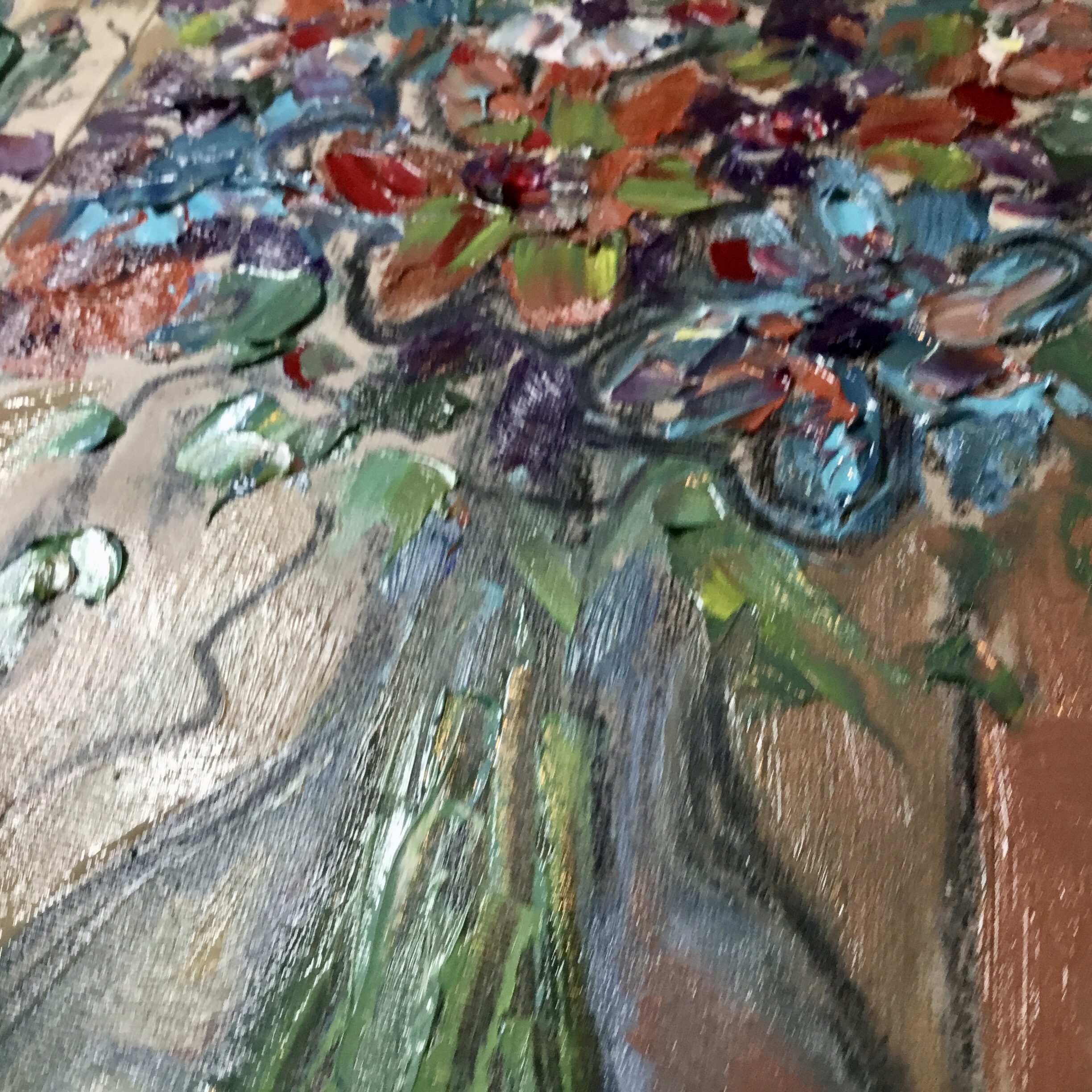 Garden Echoes – Diptych Original oil painting