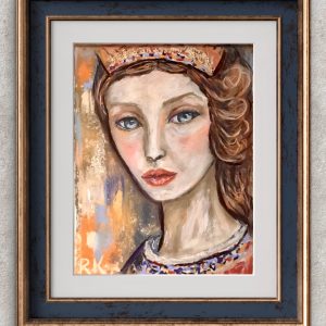 Seraphine Stillness – Original Soft Pastel Portrait