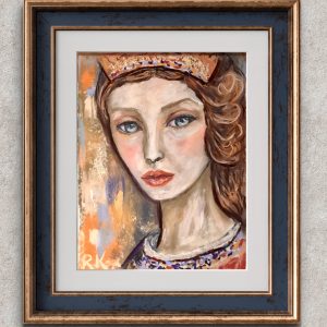 Seraphine Stillness – Original Soft Pastel Portrait