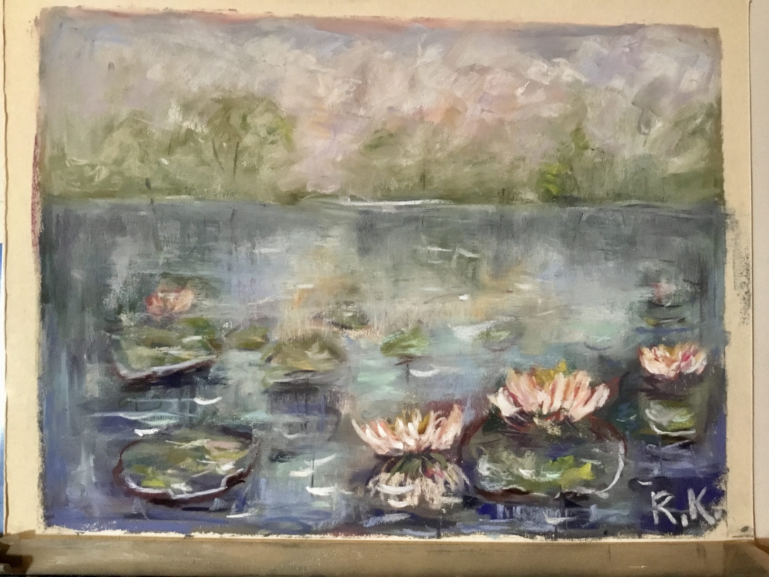 zure Tranquility – Original Soft Pastel Painting A4,