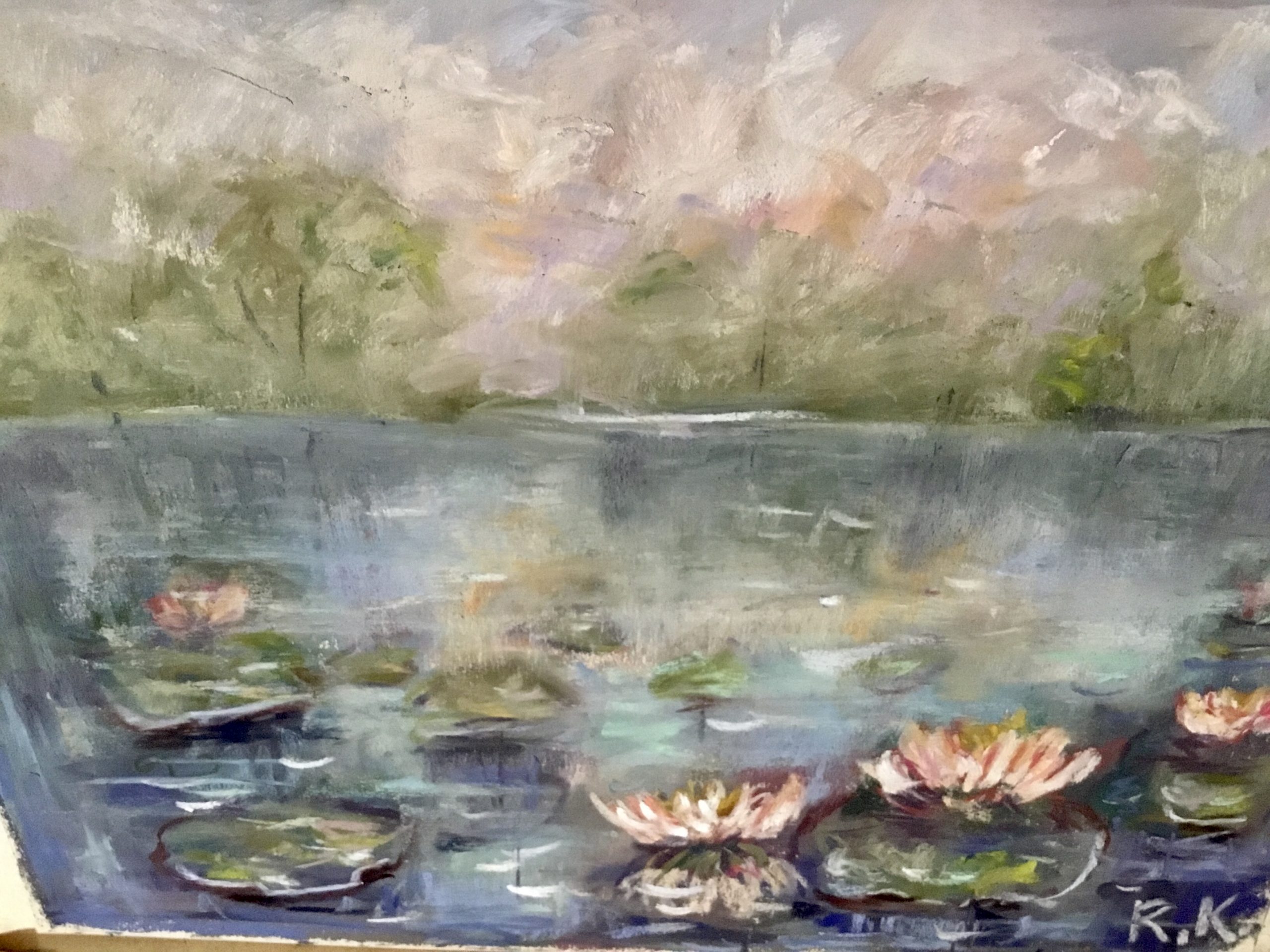 zure Tranquility – Original Soft Pastel Painting A4,