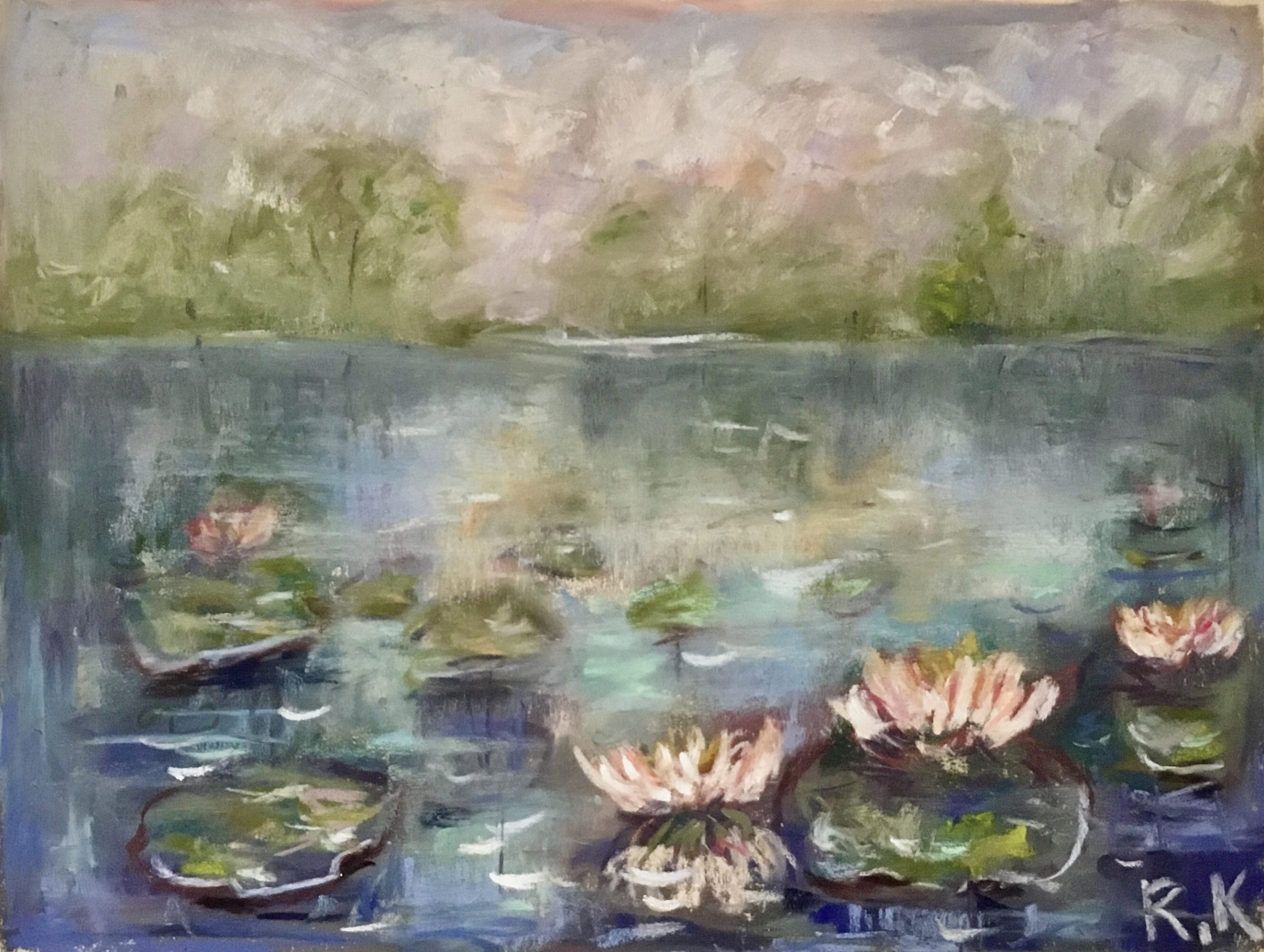 zure Tranquility – Original Soft Pastel Painting A4,