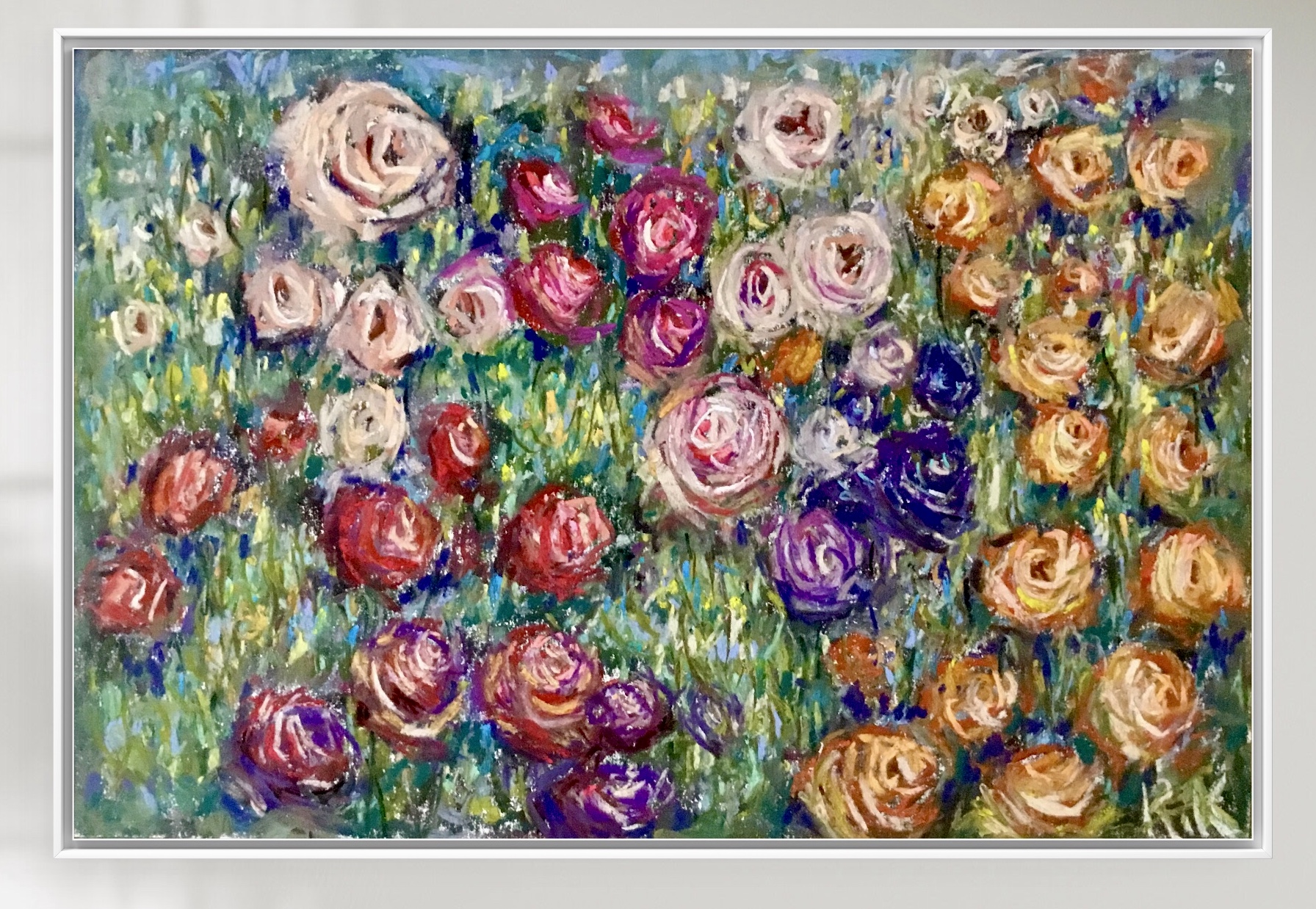 A Thousand Blossoms – Original Soft Pastel Floral Painting