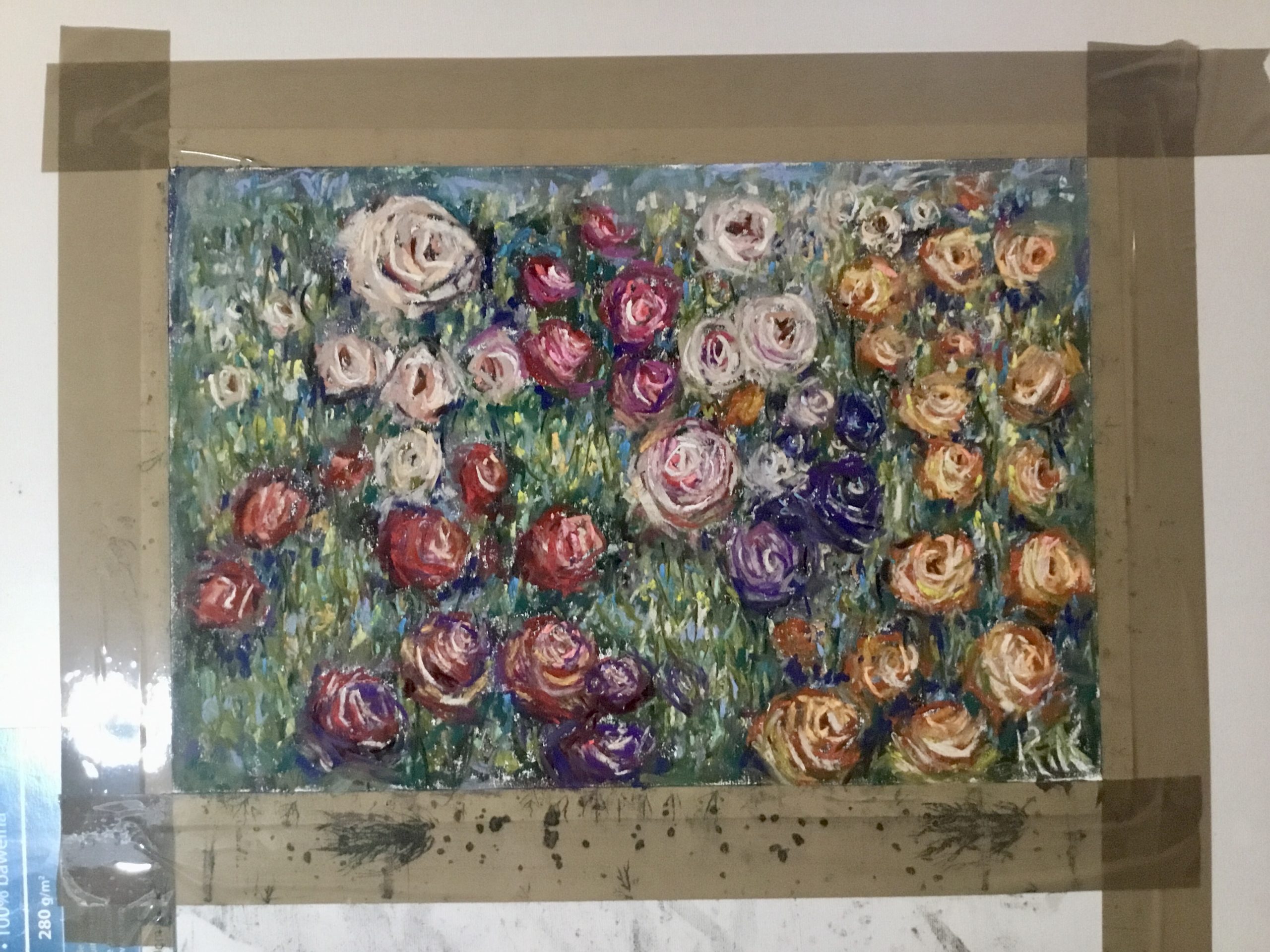 A Thousand Blossoms – Original Soft Pastel Floral Painting