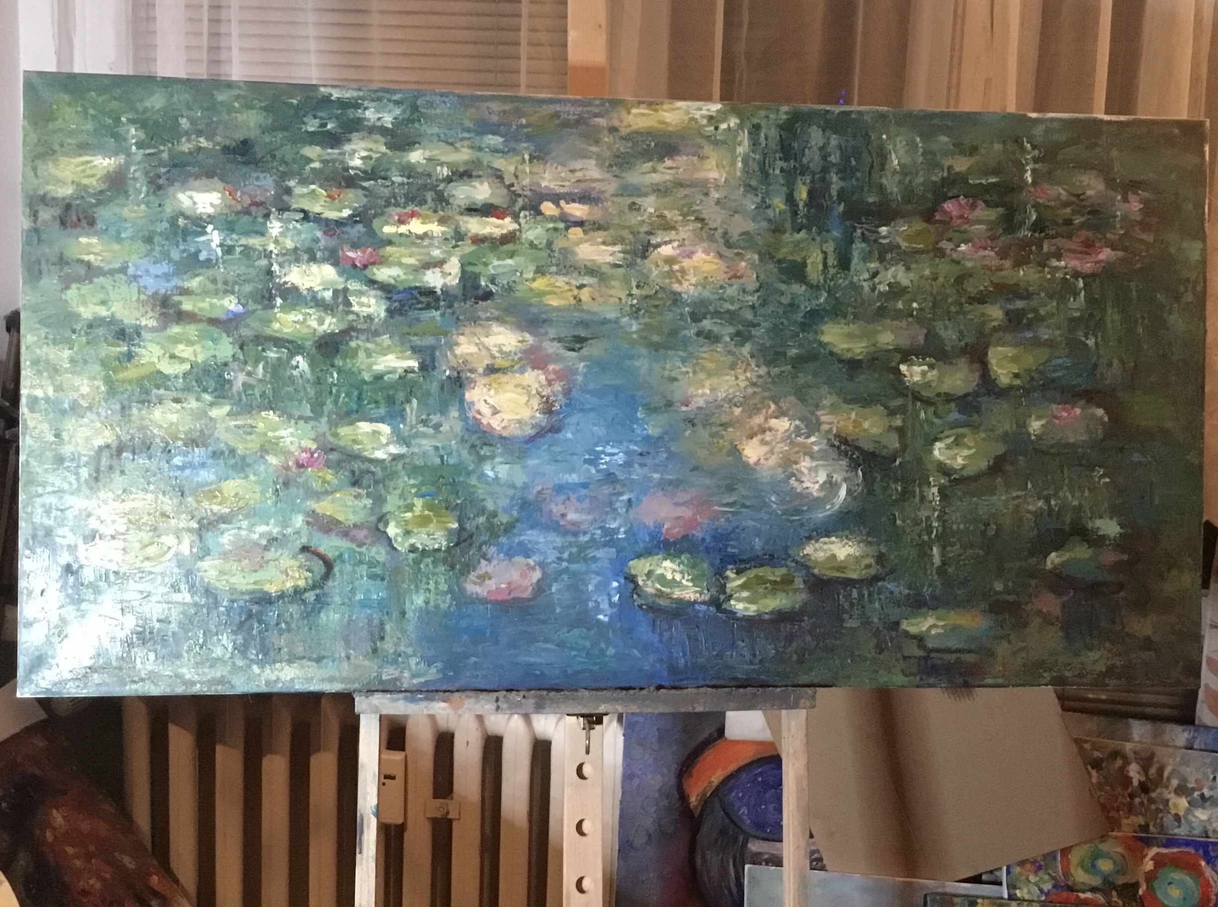 Water Field Original Oil Painting | 60 × 120 cm