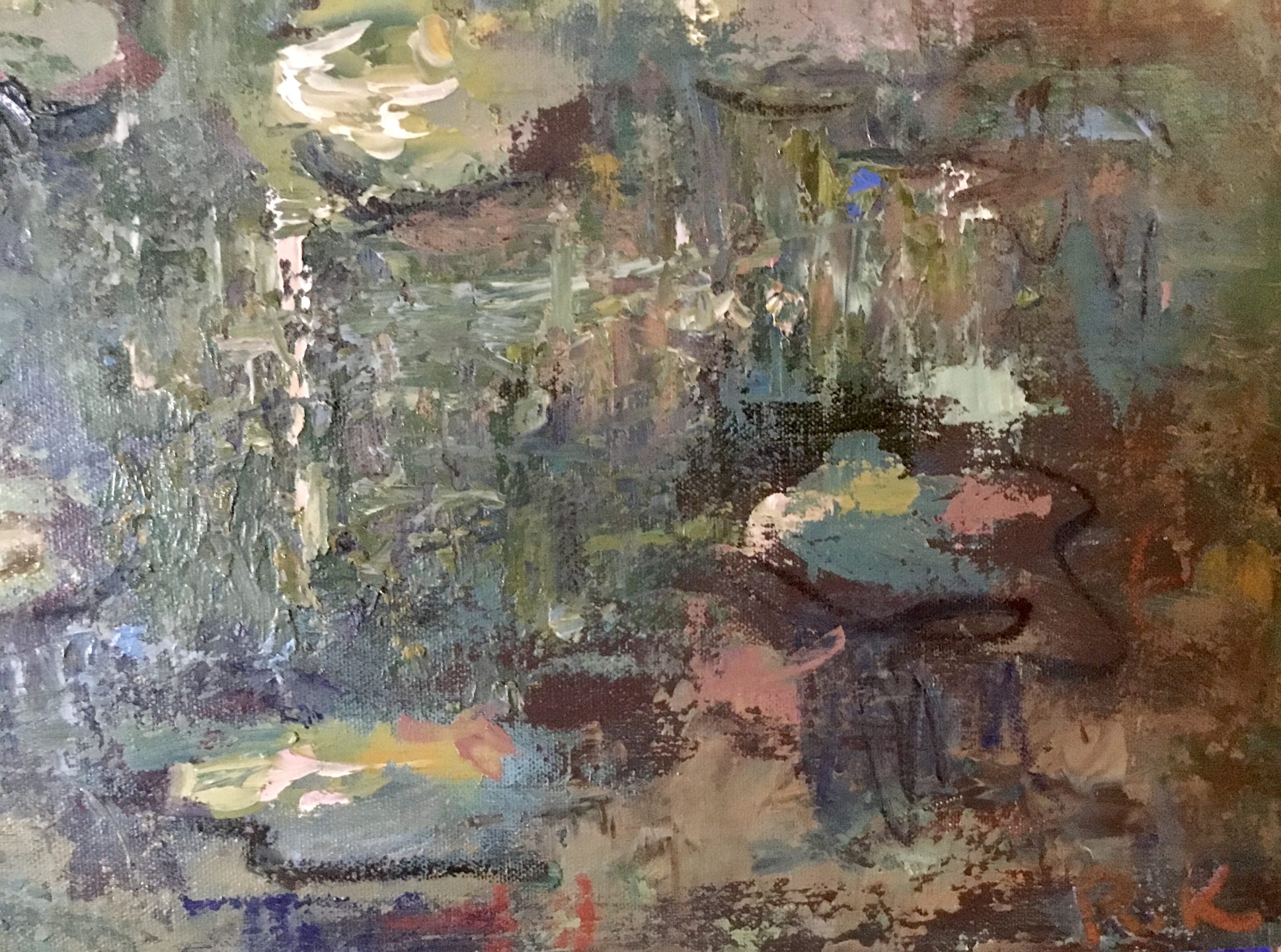 Water Field Original Oil Painting | 60 × 120 cm