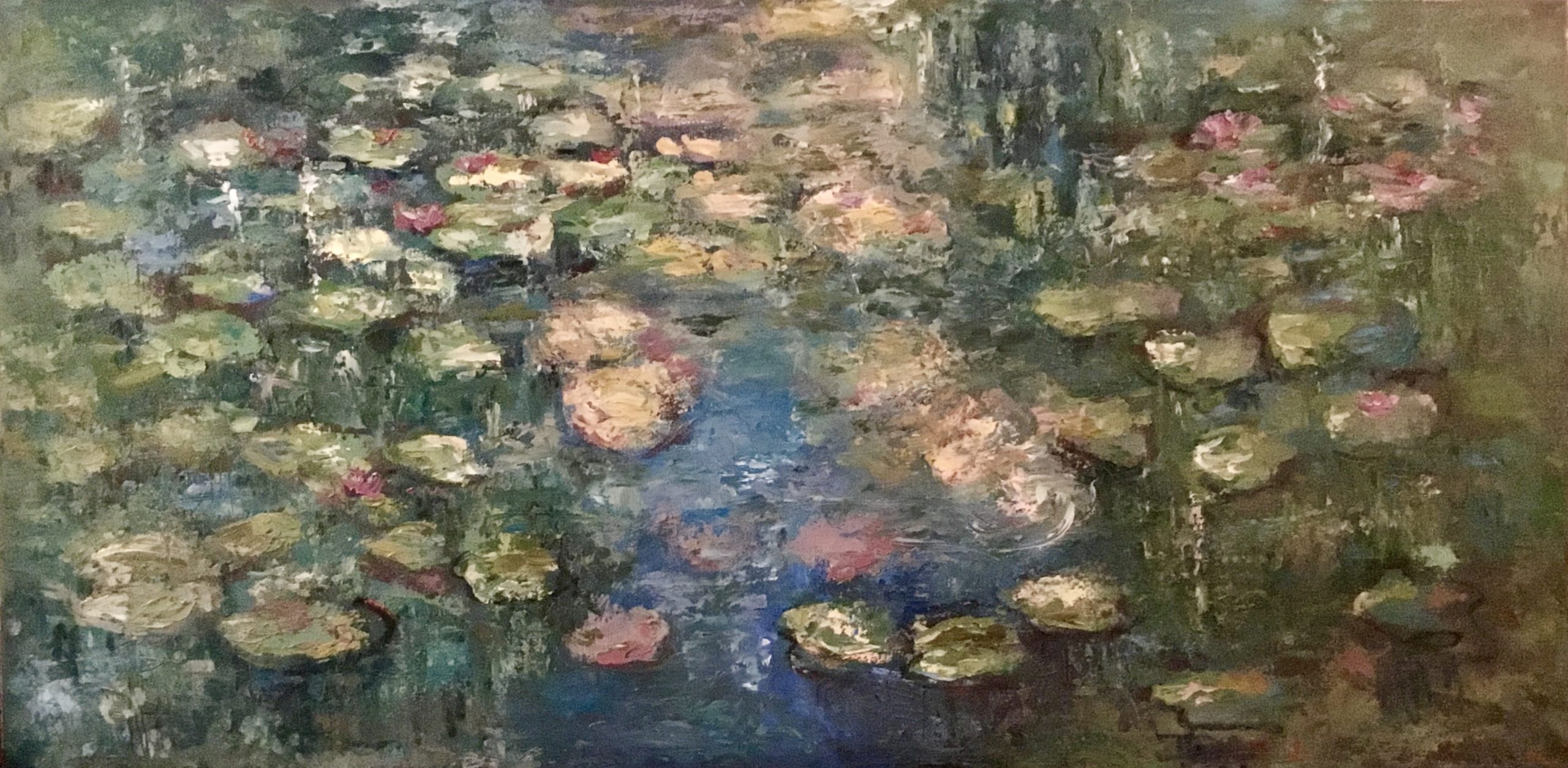 Water Field Original Oil Painting | 60 × 120 cm