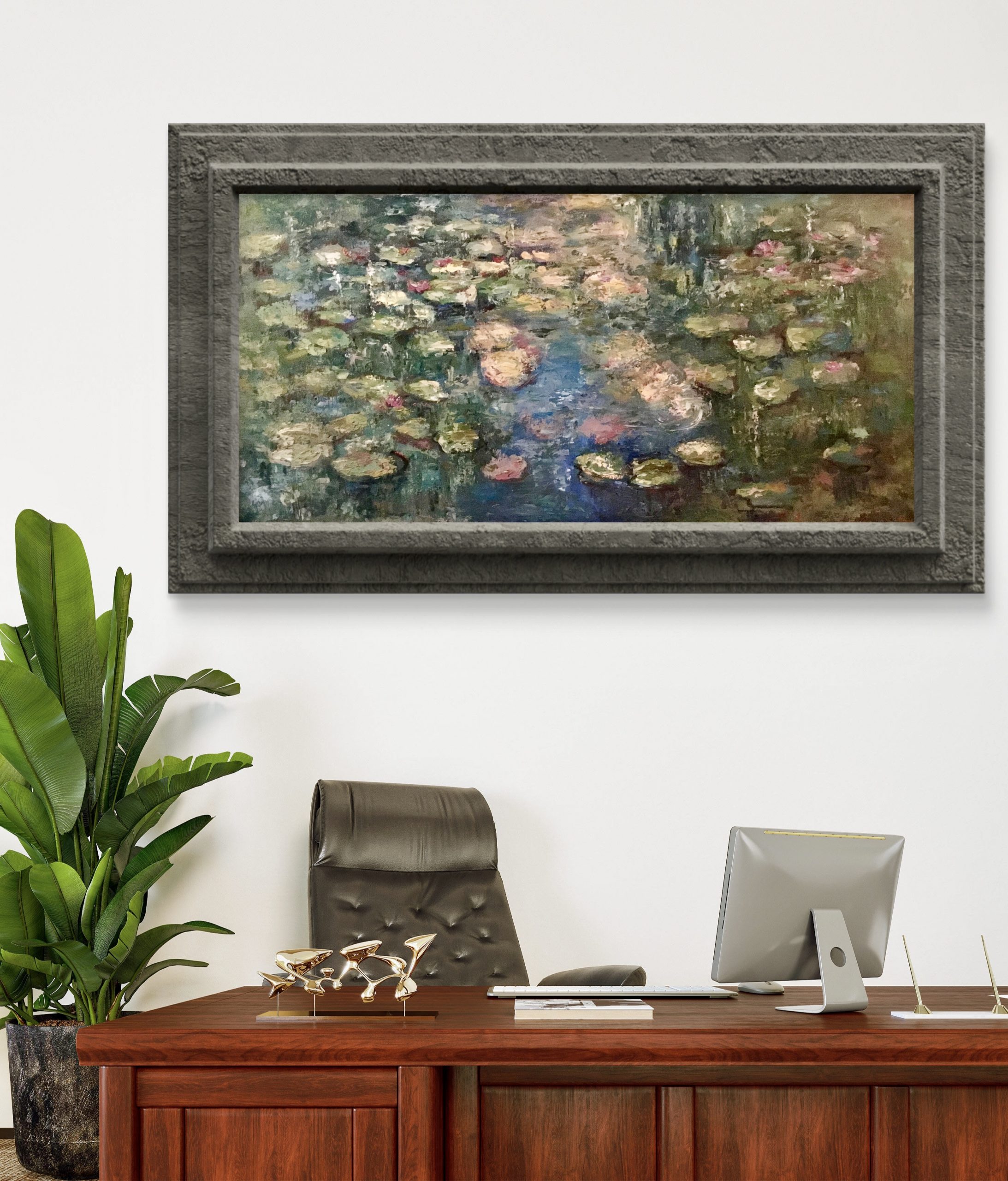 Water Field Original Oil Painting | 60 × 120 cm