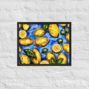 Lemons Framed poster