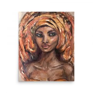 The woman who reigns poster from original painting