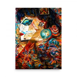 Fantasy woman poster from original art