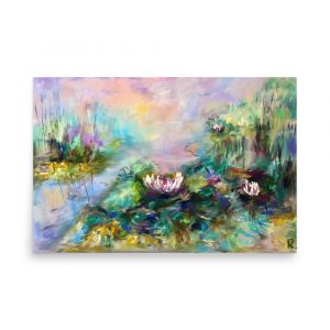Lillies pond from original painting