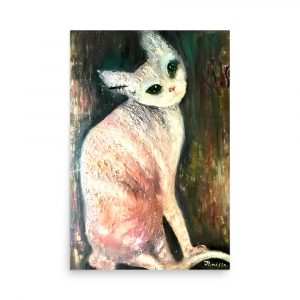 Whimsical cat Poster