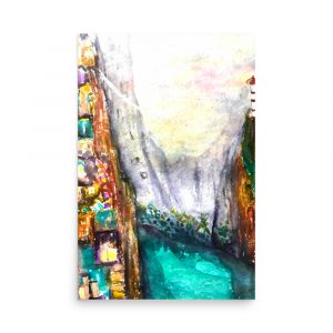 Dreamy village Poster